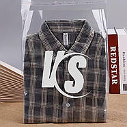 Подарунковий прозорий пакет 30х40 см з фірмовим логотипом і липкою стрічкою для пакування товарів, фото 2