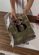 Прозора упаковка 35х45 см з логотипом на замовлення Пакет з липким клапаном для одягу та сувенірної продукції, фото 3