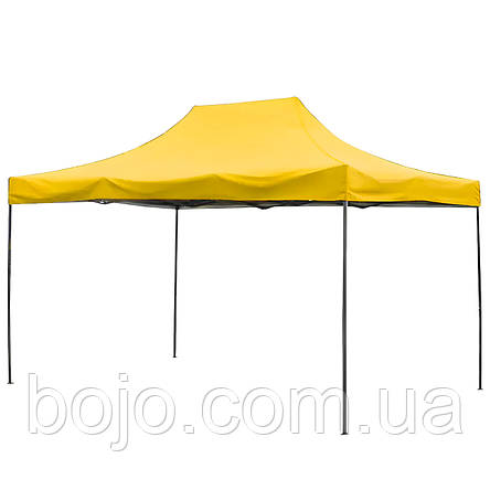 Портативний каркасний розсувний намет з посиленою стійкою 3х4,5 м Жовтий (DT), фото 2