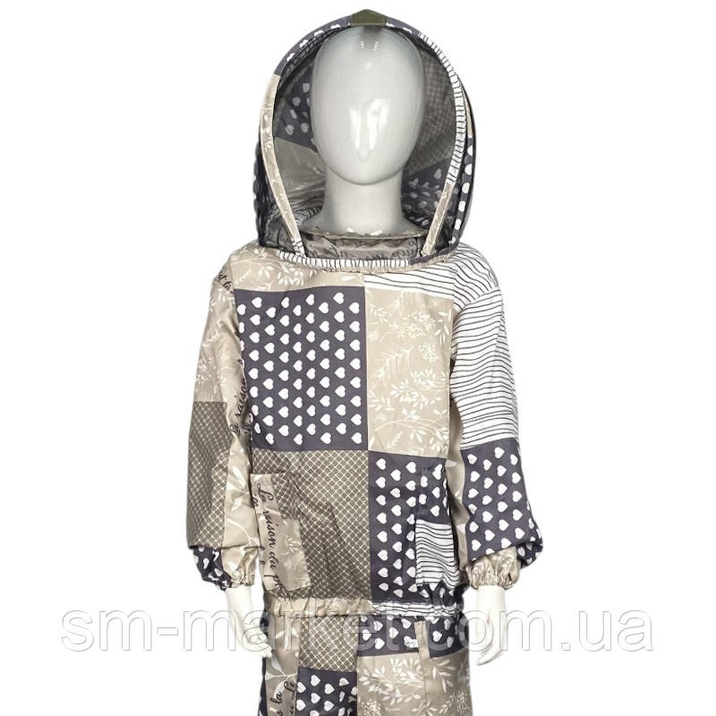 Костюм бджоляра дитячий з полікотону, європейська сітка 110см