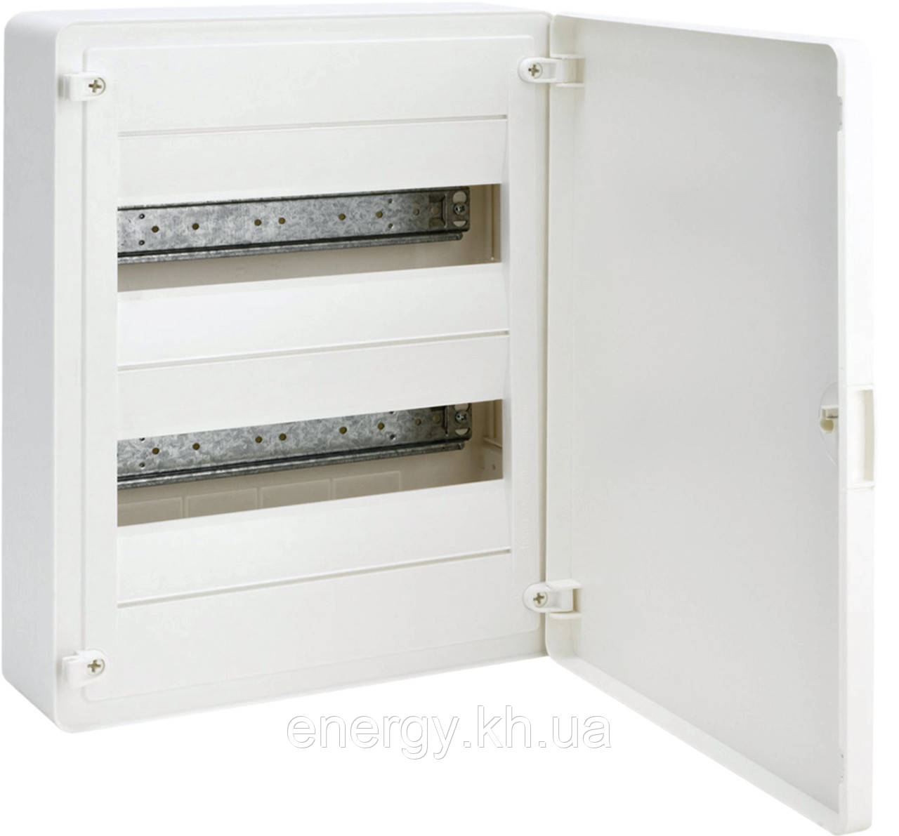 Щит на 24 модулі навісний з білими дверима - Hager Golf VS212PD, фото 1