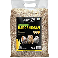 Наполнитель для туалета домашних животных AnimAll кукурузный 0.5 кг / Кукурузная подстилка для кроликов, крыс, хомяков
