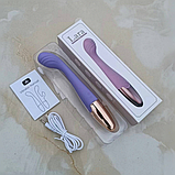 Рожевий вібратор для стимуляції точки G, Вагінальний стимулятор, Вібратор із вигнутою головкою, Інтимні іграшк, фото 8