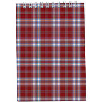 Блокнот Buromax spiral top, А5, 48sheets, square, burgundy (BM.2470-13)