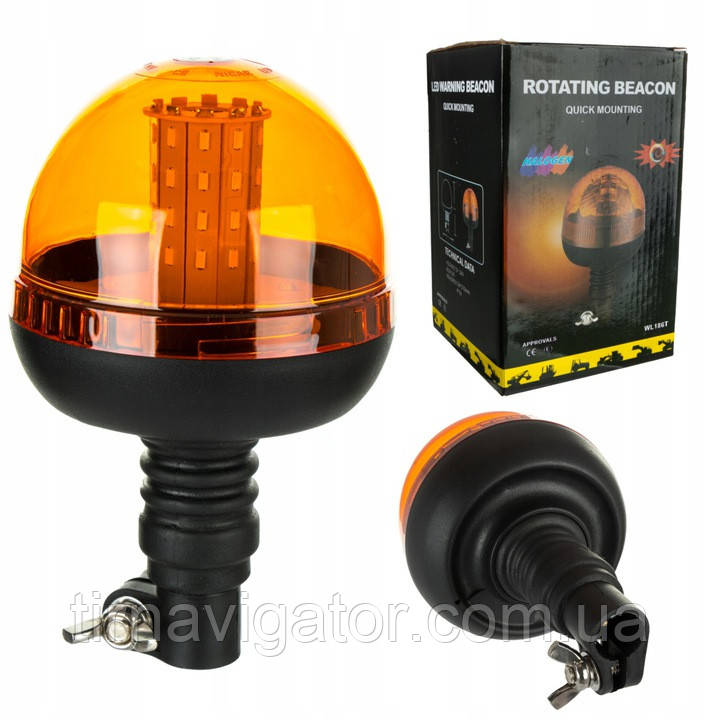 Проблисковий маячок LED 12/24V на стрижень, фото 1