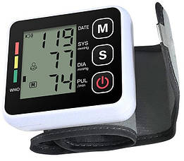 Тонометр на зап’ястя BP-502 з великим дисплеєм, автовідключенням і кейсом, пам’ять на 90 вимірювань