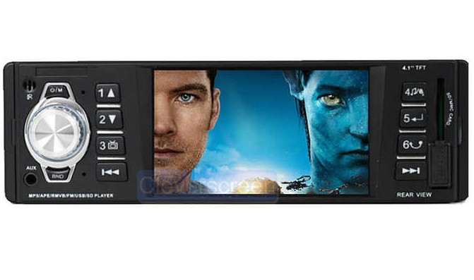 Автомагнітола 1DIN 4013 з екраном 4.1", Bluetooth, FM-радіо, USB та підтримкою камери заднього огляду, фото 1