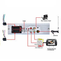 Автомагнітола 1DIN 4013 з екраном 4.1", Bluetooth, FM-радіо, USB та підтримкою камери заднього огляду, фото 6