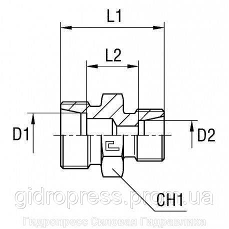 Прямое трубное редукционное соединение XGR (DIN) 22/15 L CF - фото 3 - id-p475235629