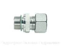 Прямое трубное соединение резьба цилиндрическая, мягкое уплотнение wd - с накидной гайкой типа SC, Нержавеющая