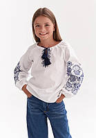 Дитяча блуза вишиванка шкільна "Барва" (104-158р)