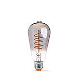 LED лампа VIDEX Filament ST64FGD 4W E27 2100K дімерна графіт, фото 2