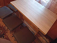 Стіл для кухні - розкладний Ш89хГ59хВ76 см - Вільха, фото 7