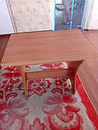 Стіл для кухні - розкладний Ш89хГ59хВ76 см - Вільха, фото 4