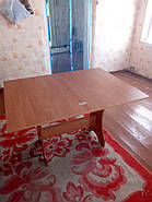Стіл для кухні - розкладний Ш89хГ59хВ76 см - Вільха, фото 5