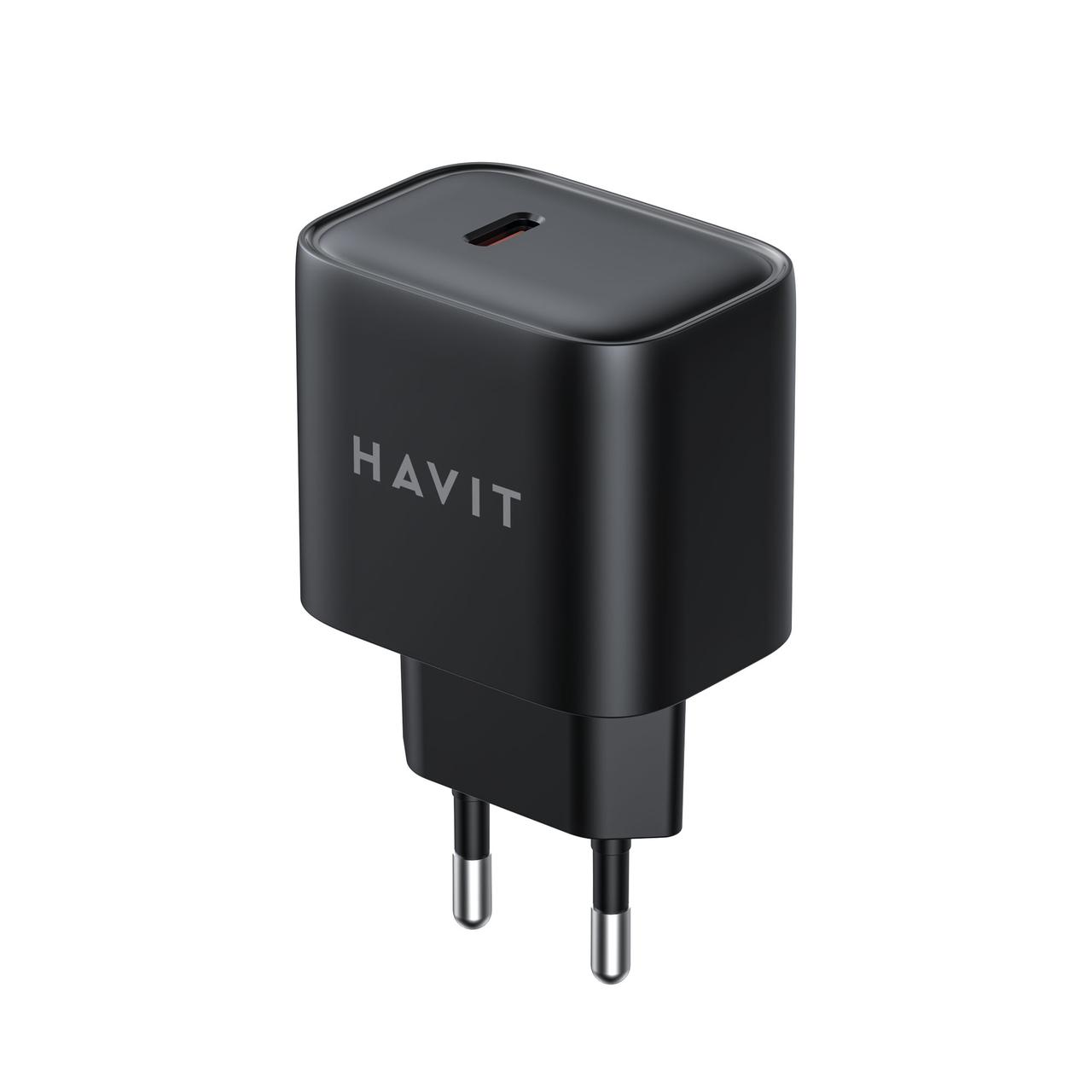 Зарядний пристрій HAVIT HV-UCY002 20W USB-C Black, фото 1