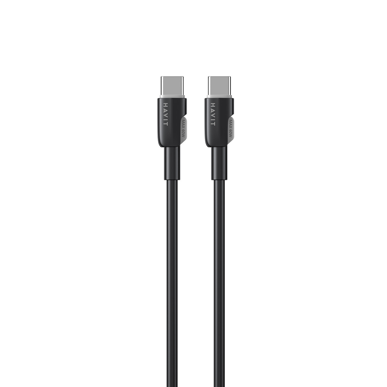 Кабель USB-C - USB-C HAVIT CB308C PD60W 3A 1м Black, фото 1