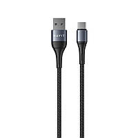 Кабель USB - USB-C HAVIT HV-CB651C 2.1A 1м Black
