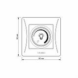 Димер LED 200Вт кремовий VIDEX BINERA, фото 5