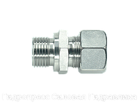 Прямое трубное соединение резьба метрическая - цилиндрическая, с накидной гайкой типа SC, Нержавеющая сталь