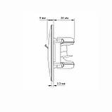 Розетка CAT3+CAT3 подвійна телефонна чорний графіт VIDEX BINERA, фото 6