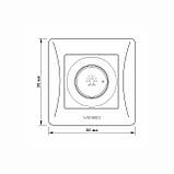 Димер 600Вт срібний шовк VIDEX BINERA, фото 5