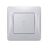 Кнопка дзвінка срібний шовк VIDEX BINERA, фото 2