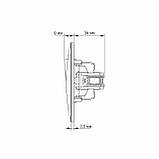 Кнопка дзвінка срібний шовк VIDEX BINERA, фото 6