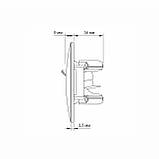 Розетка CAT6 одинарна комп'ютерна срібний шовк VIDEX BINERA, фото 6