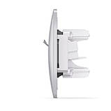 Розетка CAT6+CAT6 комп'ютерна подвійна срібний шовк VIDEX BINERA, фото 4