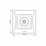 Розетка SAT одинарна супутникова срібний шовк VIDEX BINERA, фото 5