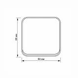 IP20 Вимикач зовнішній одноклавішний чорний графіт VIDEX BINERA, фото 4