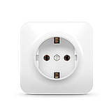 IP20 Розетка зовнішня одинарна із заземленням біла VIDEX BINERA, фото 2