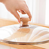 Універсальна ручка для кришки каструлі та сковороди Wooden Knob, фото 3