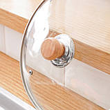 Універсальна ручка для кришки каструлі та сковороди Wooden Knob, фото 4