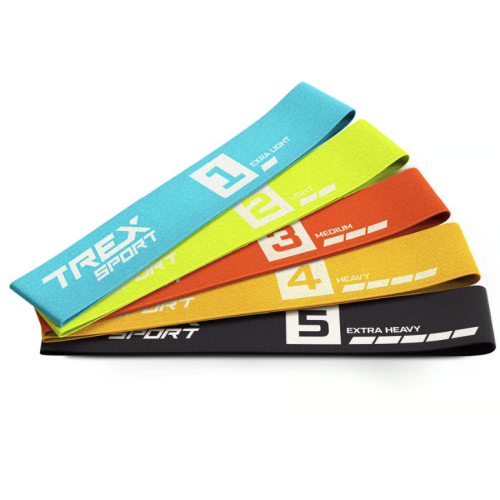 Набір гумок для фітнесу Trex Sport TX-033PRB 5 рівнів опору для тренувань удома та в поїздках, фото 1