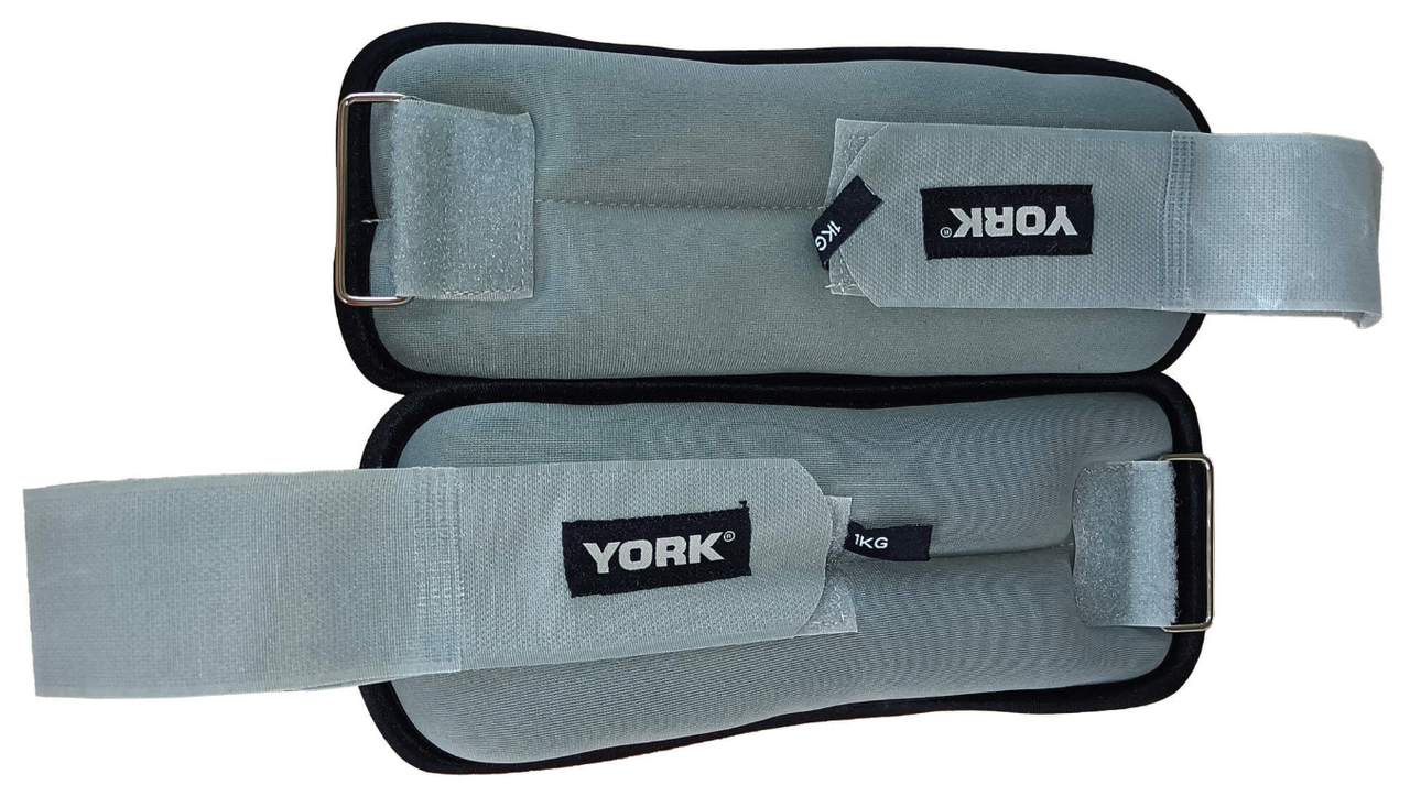 Обважнювачі York Fitness Soft для рук і ніг 2х1кг сірий, фото 1