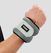 Обважнювачі York Fitness Soft для рук і ніг 2х1кг сірий, фото 3
