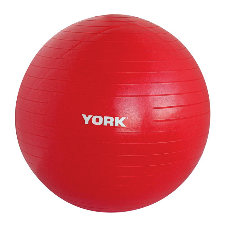Фітбол York Fitness 55 см червоний + насос, фото 1