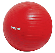 Фітбол York Fitness 55 см червоний + насос, фото 2