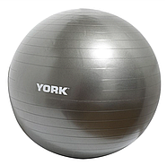 Фітбол York Fitness 75 см сірий + насос, фото 2