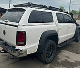 Бокові пороги Dakar V2 з LED (2 шт, метал) для Volkswagen Amarok 2010-2022 рр, фото 4