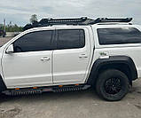 Бокові пороги Dakar V2 з LED (2 шт, метал) для Volkswagen Amarok 2010-2022 рр, фото 6