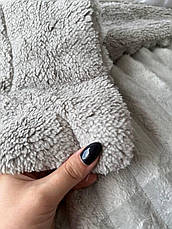 Плед Шарпей на овчині Євро Сірий, фото 4