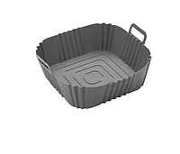 Силіконова форма для аерогрилю мультипечі ребриста REN-121 16.5см сірий