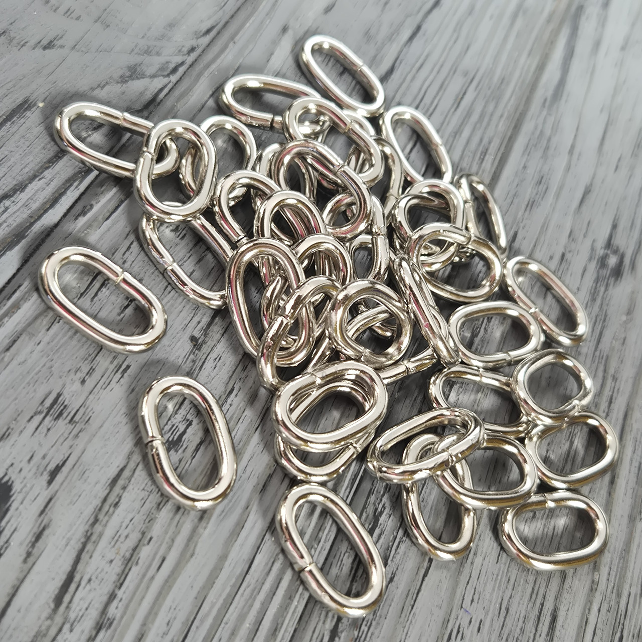 Рамки дротяна овал 20х10х3.9 мм Нікель, фото 1