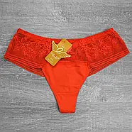 Жіночі труси стрінги з декоративним мереживом Lavolle M, фото 3