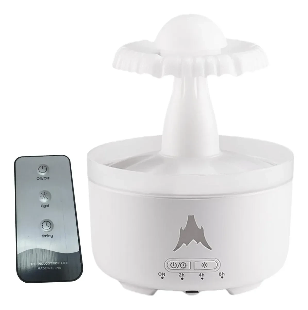 💙Зволожувач повітря Гриб з ефектом дощу Нічник з підсвіткою RGB Аромадіфузор Cloud Rain Humidifier N02-63, фото 1