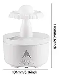 💙Зволожувач повітря Гриб з ефектом дощу Нічник з підсвіткою RGB Аромадіфузор Cloud Rain Humidifier N02-63, фото 2