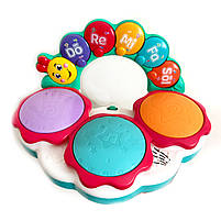 Музична гусінь WToys укр мова світло 6 пісень 5 казок цифри піаніно 23*26*5см (57839), фото 4